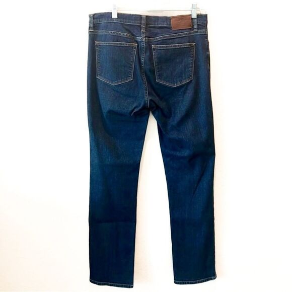 Lauren Ralph Lauren Straight Leg Jeans Classic Dark Wash Blue Stretch Denim 10 - Picture 5 of 14